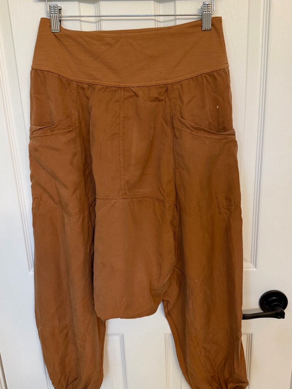 Free People movement vapor pants small brown harem bottoms active lounge - Picture 2 of 6